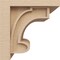 Ekena Millwork 10"W x 10"D x 10"H Wide Alma Rough Cedar Woodgrain TimberThane Corbel, Primed Tan CORUR10X10X10ALMRCPR - alternate 2